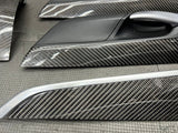 Genuine 14-18 BMW F15 X5 F85 X6 F16 F86 Real Carbon Fiber Interior Trim SET