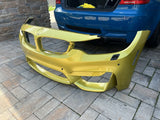 (PICKUP ONLY) 15-20 BMW F80 F82 F83 M3 M4 FRONT BUMPER COVER OEM AUSTIN YELLOW