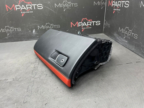 15-20 BMW F80 F82 F83 M3 M4 Glove Box Sakhir Orange Extended Leather