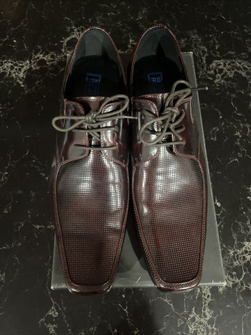 KENNETH COLE Reaction Mens Shoes - Star Quality Brown Leather Oxfords Size 11.5