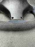 Perforated Leather BMW Flatbottom Steering Wheel Custom 01-06 BMW E46 M3 SMG