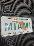 MIAMI Florida Aluminum License Plate NEW Not For Official Use