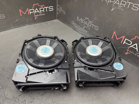08-13 BMW E90 E92 E93 M3 FRONT AUDIO BASS SPEAKERS SUBS SUBWOOFERS BLUE TAG