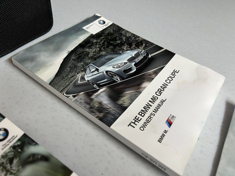OEM BMW 12-19 BMW F06 M6 GRAN COUPE OWNERS MANUAL BOOK SET