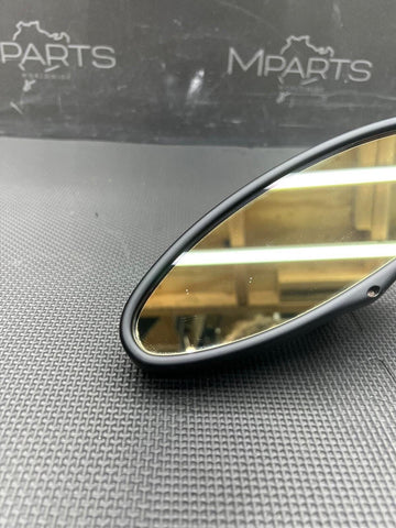 01-06 BMW E46 M3 Rearview Rear View Oval Mirror *Yellow Lens*