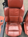 08-13 BMW E93 M3 Convertible Front & Back Seats & Panels Fox Red Leather