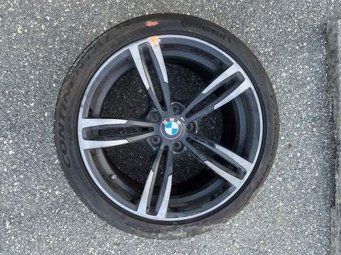 15-20 BMW F80 F82 F83 M3 M4 Style 437M Double Spoke Rear Wheel 19" Grey