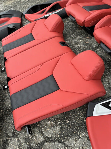 21-24 BMW G82 M4 Coupe Front & Back Seats Cushion Fiona Red Leather