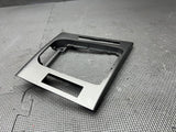 01-06 BMW E46 M3 CONVERTIBLE CENTER CONSOLE SHIFTER TITAN SHADOW GRAY BEZEL TRIM