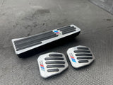 01-13 BMW E46 E90 E92 E93 M3 MANUAL FOOT GAS BRAKE CLUTCH PEDAL COVERS