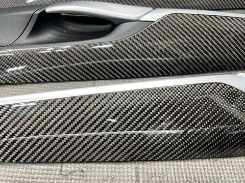 Genuine 14-18 BMW F15 X5 F85 X6 F16 F86 Real Carbon Fiber Interior Trim SET