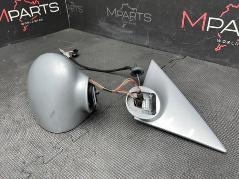 01-06 BMW E46 M3 Left Driver Side Mirror Titanium Silver *Broken Bracket