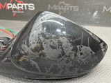 Ferrari 458 Italia, Left Driver Door Side View Mirror, P/N 81364310 Nero Daytona