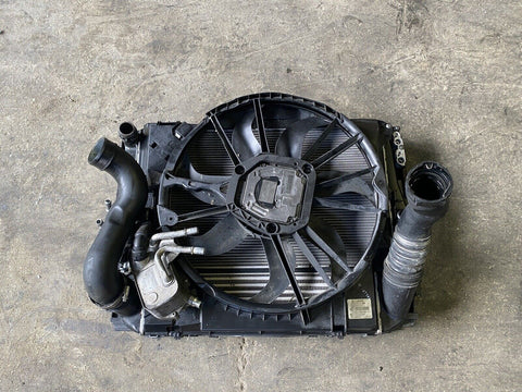 11-12 BMW E90 E92 E93 335 N55 Electric Engine Radiator Condenser Cooling Fan