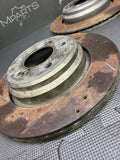 01-06 BMW E46 M3 REAR Brake Drilled & Slotted Rotors Left Right Pair Set