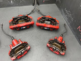 08-13 E90 E92 E93 M3 Front & Rear Brake Calipers Left Right Pair Set Painted Red