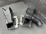 BMW E46 M3 OEM (2001-2006) BRAKE AIR INLET DUCTS + BRACKETS PAIR NO BROKEN TABS