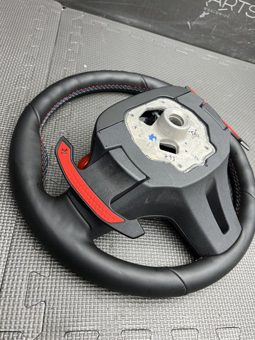 21-23 BMW G80 G82 G83 M3 M4 OEM LEATHER STEERING WHEEL CARBON TRIM