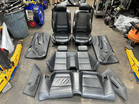 01-06 BMW E46 M3 Convertible Complete Interior Seats & Panels Black