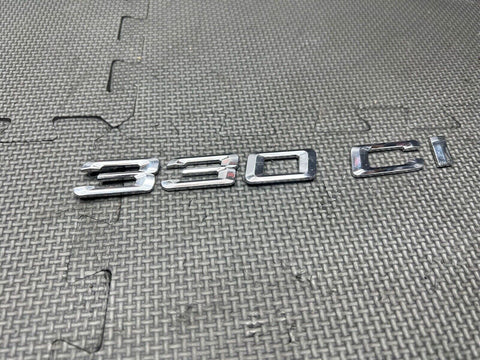BMW E46 Trunk Lid Chrome 330Ci Emblem Badge Logo Sign Genuine 51147000499
