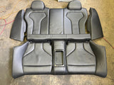 BMW F82 M4 15-20 Rear Back Seats Cushion Black Leather Backrest Bench