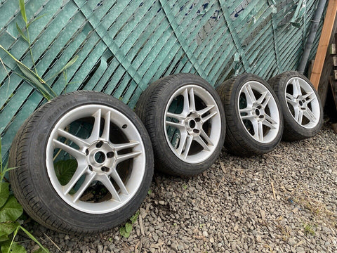 17” Borbet Wheels Rims Tires Fit 5X120 BMW M3 17x8 Square Setup