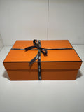 Brand New In Box Hermes Womens Chypre Black Calfskin Size 37