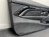 OEM 2015-2020 BMW F82 F83 M4 S55 Front Left Driver Black Leather Door Card Panel