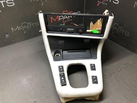 BMW E24 L6 M6 Center Front Console - Grey Leather Stitched