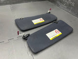 01-06 BMW E46 M3 Coupe Left Right Sunvisors Sun Visors Black Pair