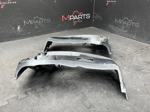 01-06 BMW E46 M3 FRONT BUMPER COVERS GUARDS BRACKETS PAIR 2695247 2695248