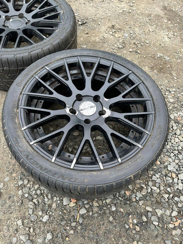 18" Wheels Rims Tires Fit 5X120 BMW E46 M3 Square Setup 18x8 ET20