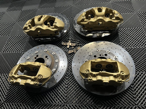 OEM 15-20 BMW F80 F82 F83 M3 M4 Brake Calipers Carbon Ceramic Brembos SET CCB