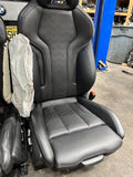 BMW 21-23 G80 M3 Sedan Front Seats Black Leather Powered Interior