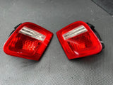 BMW OEM E46 03-06 INNER TRUNK TAILS BRAKE LIGHTS RED CLEAR COUPE VERT