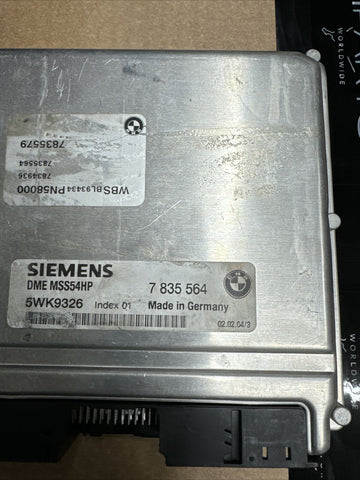 01-06 BMW E46 M3 S54 OEM ENGINE DME ECU COMPUTER MSS54HP