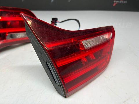 15-20 BMW F83 M4 CONVERTIBLE REAR INNER TRUNK LID TAIL LIGHTS