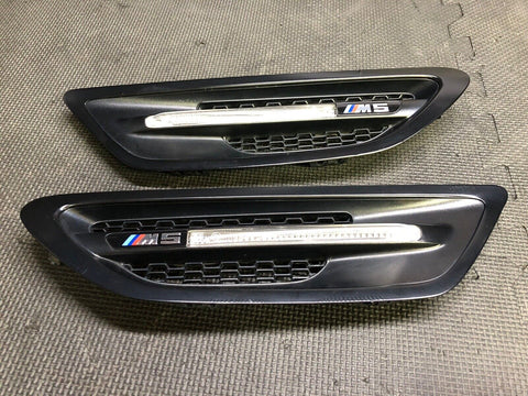 11-16 BMW F10 M5 Sedan Front Fender Grilles Grills Turn Signals Matte Black