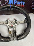 15-20 BMW F80 F82 F83 M3 M4 Carbon fiber Steering Wheel Tri Stitched Manual DCT