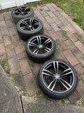 OEM Genuine BMW F80 F82 F83 M3 M4 Rim Wheel Double Spoke 437M 9JX19 10JX19 SET