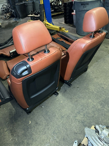 08-13 BMW E92 M3 COUPE FOX RED INTERIOR COMPLETE FRONT & REAR SEATS OEM