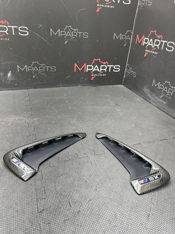 2014-2020 BMW F85 X5M Side Fender Vent Grills Grilles Pair Carbon Fiber