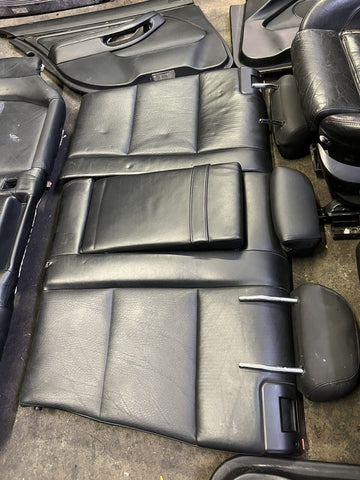 00-03 BMW E39 M5 SEDAN BLACK INTERIOR COMPLETE FRONT HEATED & REAR SEATS OEM