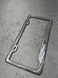 LICENSE PLATE FRAME BRACKET MOUNT HOLDER REAL CARBON FIBER