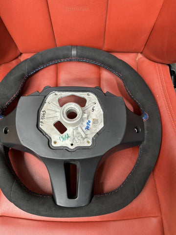 BMW Flatbottom Steering Wheel Custom Black Stripe 20-22 G80 G83 M3 M4
