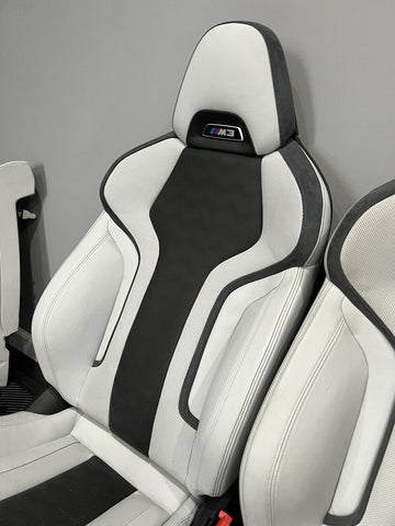 BMW 21-23 G80 M3 Sedan OEM Front & Rear Seats Silverstone Leather Powered