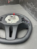 BMW Flatbottom Steering Wheel Custom Red Stripe 21-24 G80 G83 M3 M4 M5 M6 M8 X5M