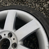 04-14 BMW 3 Series OEM Silver 17x8 7 Tapered Spoke Wheel