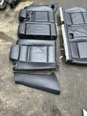 08-14 BMW E71 X6M Rear Seats Backrests Bolsters Bench Black