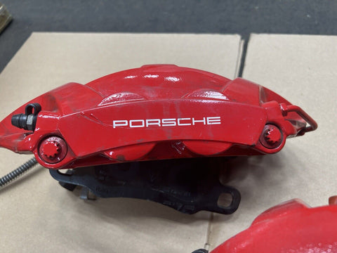 OEM 14-16 Porsche 911 991 GT3 Rear Red Brembo Brakes Calipers